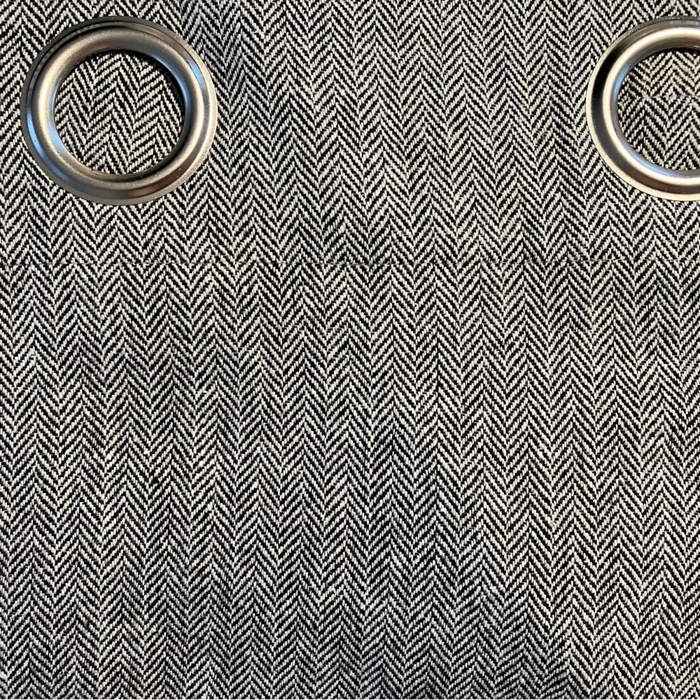 two curtain panels